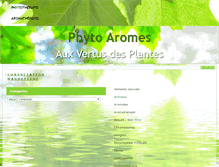 Tablet Screenshot of phyto-aromes.com